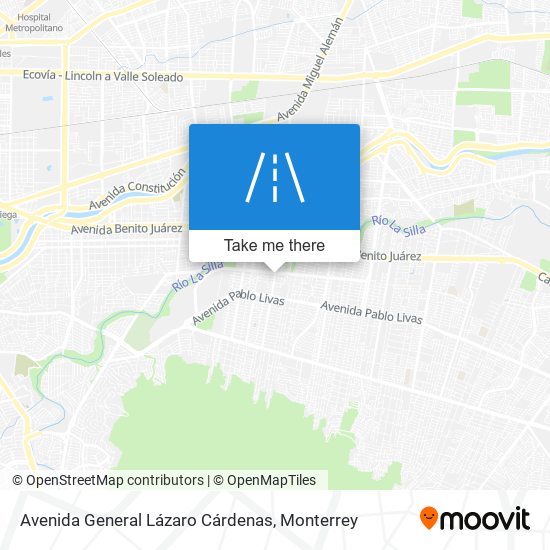 Avenida General Lázaro Cárdenas map