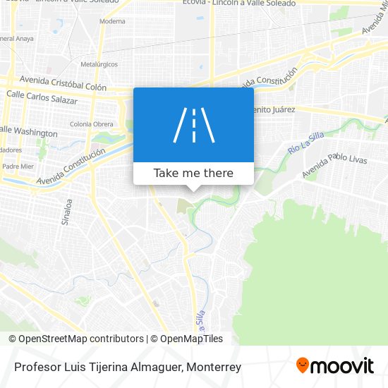 Profesor Luis Tijerina Almaguer map