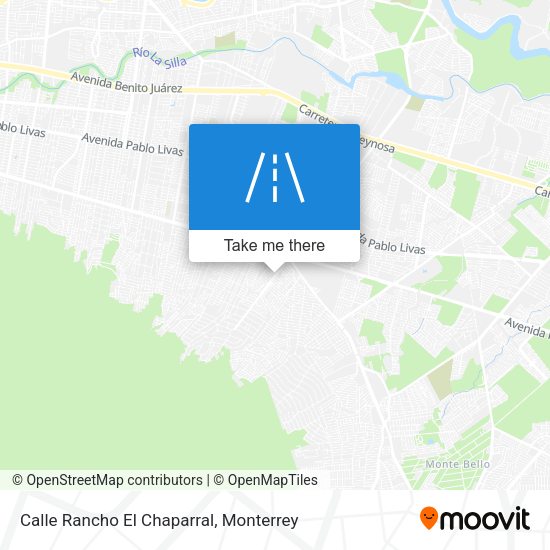 Mapa de Calle Rancho El Chaparral