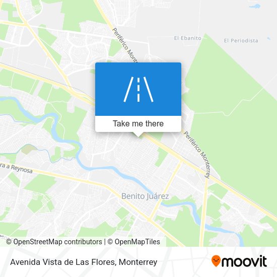 Mapa de Avenida Vista de Las Flores