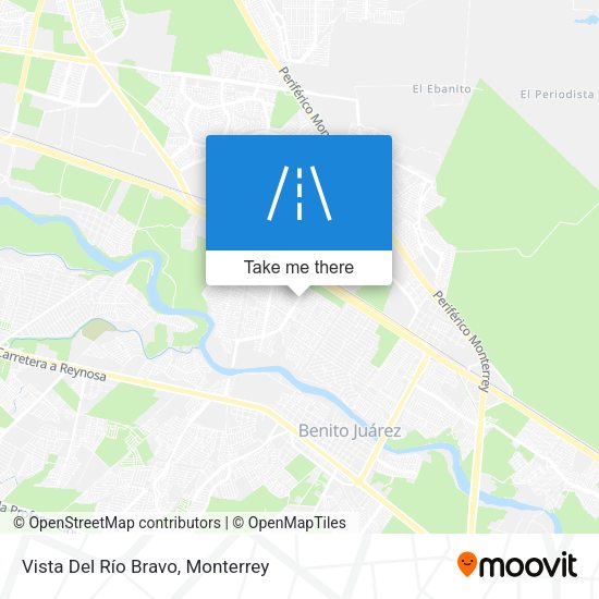 Mapa de Vista Del Río Bravo