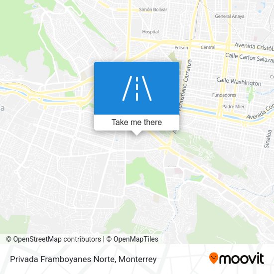 Privada Framboyanes Norte map