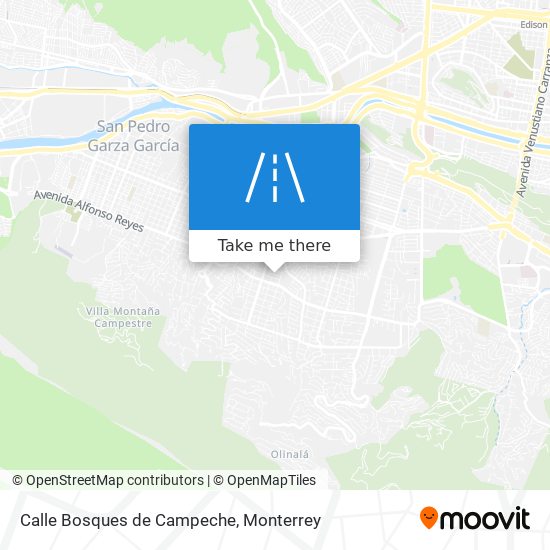 Calle Bosques de Campeche map