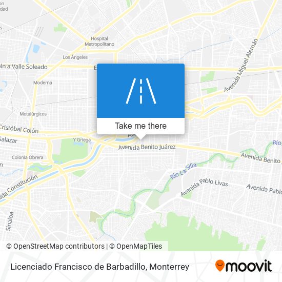 Licenciado Francisco de Barbadillo map