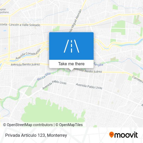 Privada Artículo 123 map