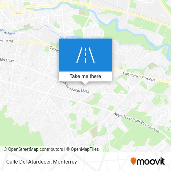 Calle Del Atardecer map