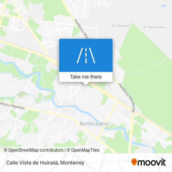 Mapa de Calle Vista de Huinalá
