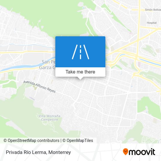 Mapa de Privada Río Lerma