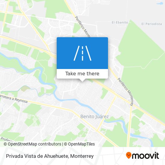 Mapa de Privada Vista de Ahuehuete