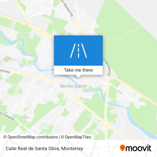 Calle Real de Santa Oliva map