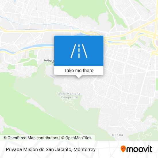 Privada Misión de San Jacinto map
