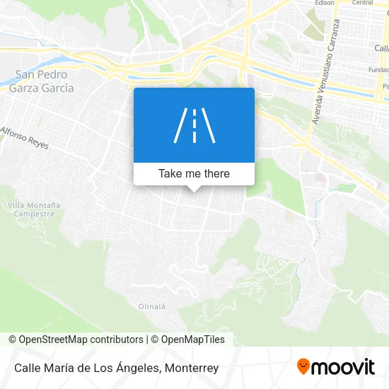Mapa de Calle María de Los Ángeles