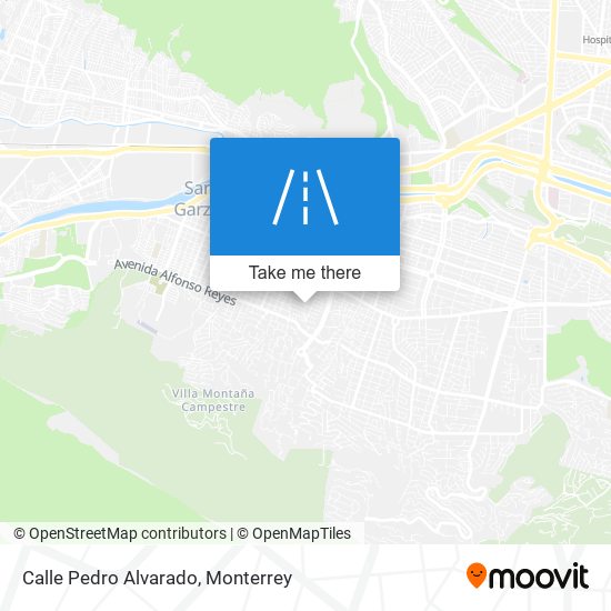 Mapa de Calle Pedro Alvarado