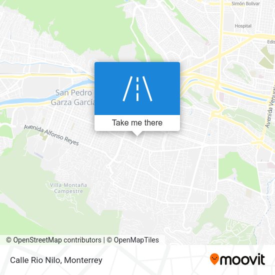 Mapa de Calle Rio Nilo