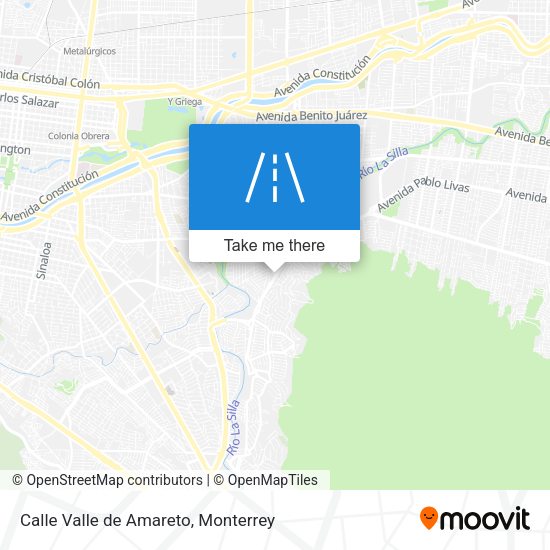 Mapa de Calle Valle de Amareto