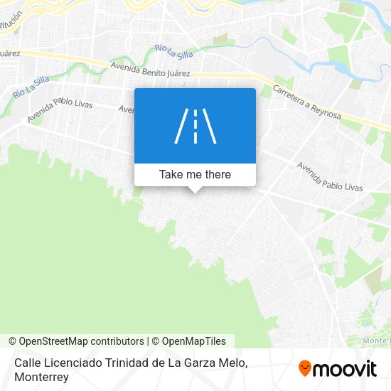 Calle Licenciado Trinidad de La Garza Melo map