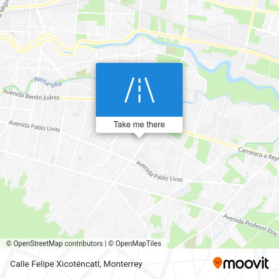 Calle Felipe Xicoténcatl map