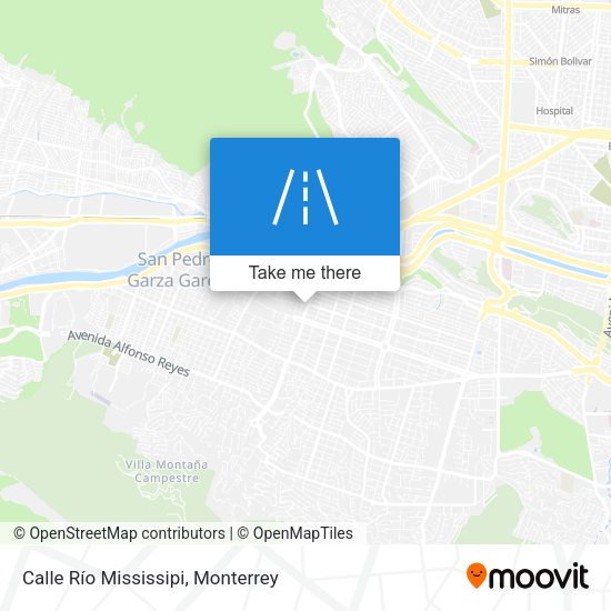 Calle Río Mississipi map
