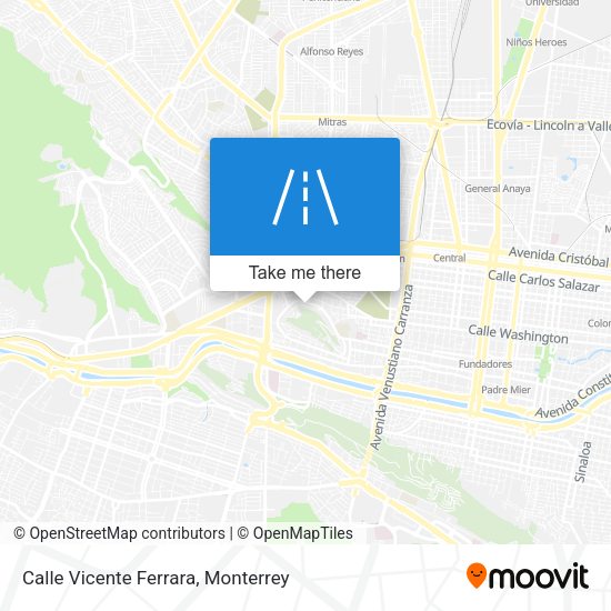 Mapa de Calle Vicente Ferrara