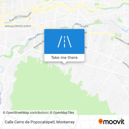 Mapa de Calle Cerro de Popocatépetl