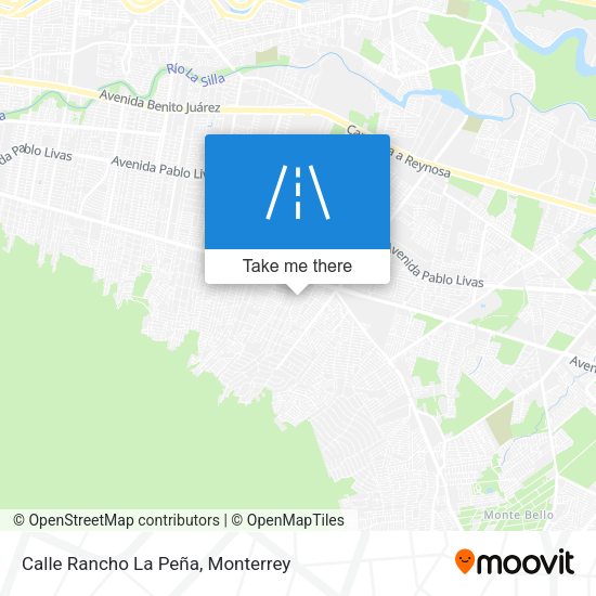 Mapa de Calle Rancho La Peña