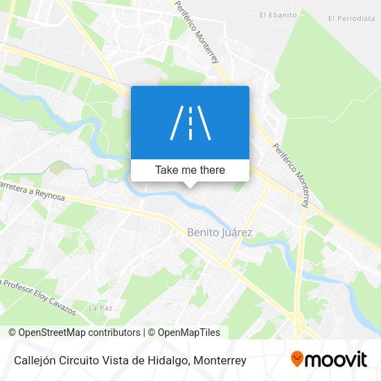 Callejón Circuito Vista de Hidalgo map