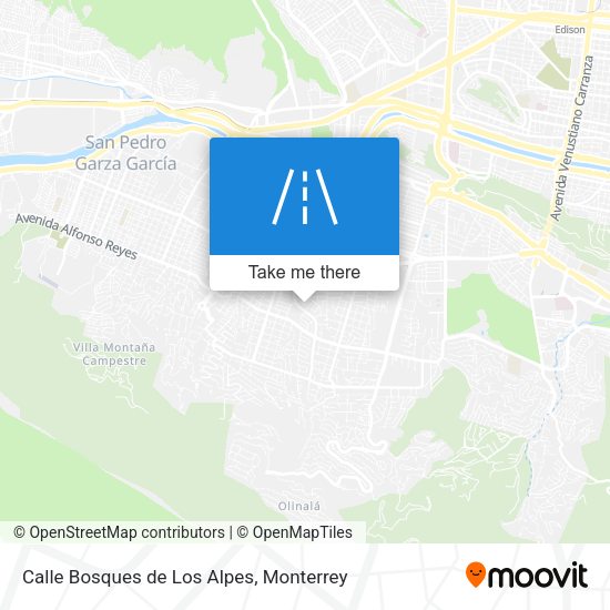 Calle Bosques de Los Alpes map