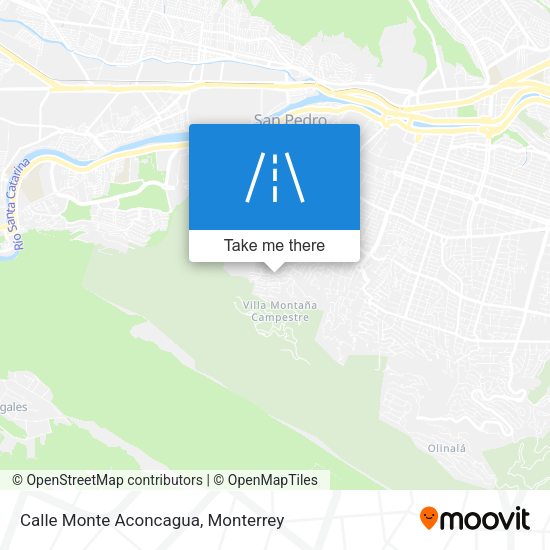Calle Monte Aconcagua map