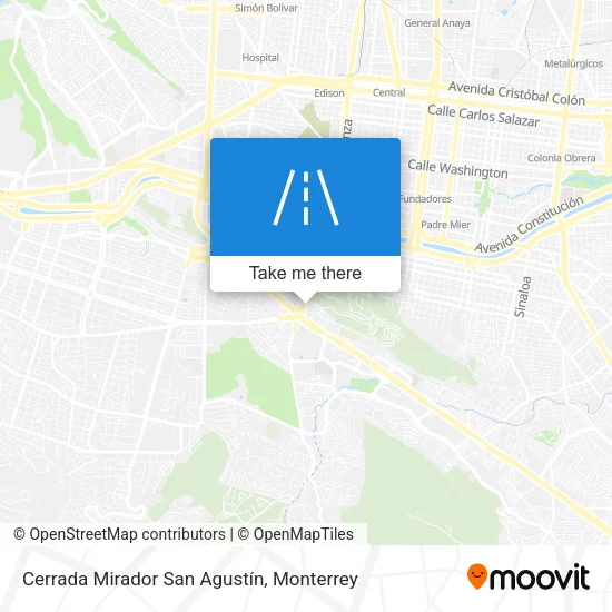 Mapa de Cerrada Mirador San Agustín