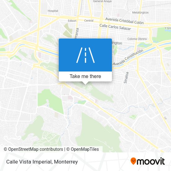 Calle Vista Imperial map