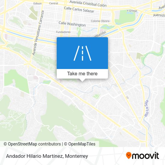 Mapa de Andador Hilario Martínez