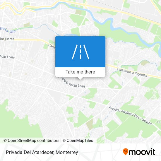 Mapa de Privada Del Atardecer