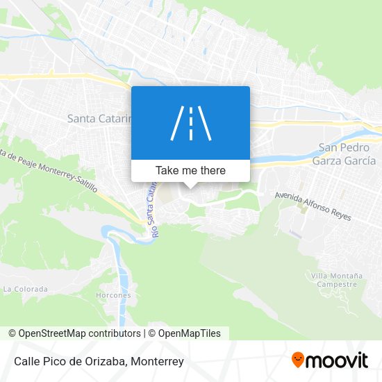 Calle Pico de Orizaba map