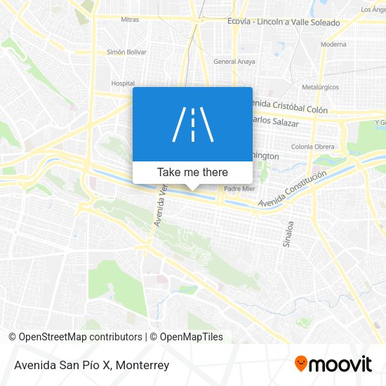 Avenida San Pío X map