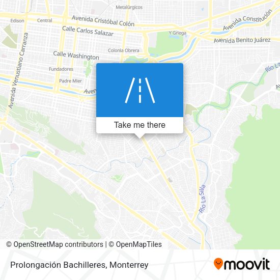 Prolongación Bachilleres map