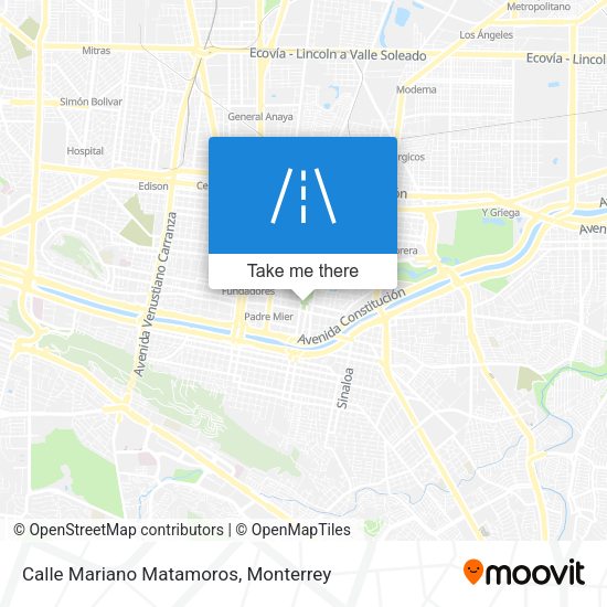 Calle Mariano Matamoros map
