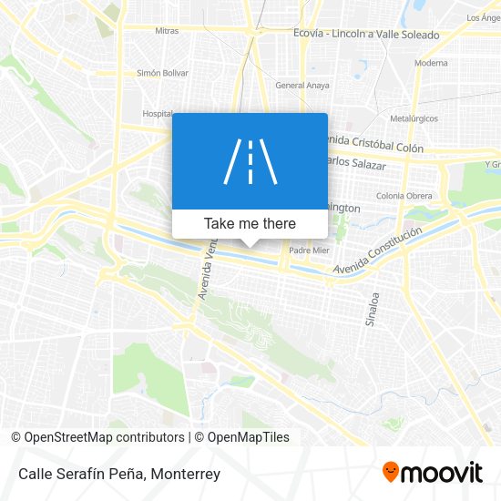 Mapa de Calle Serafín Peña