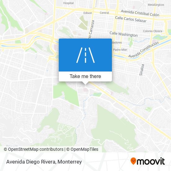 Avenida Diego Rivera map