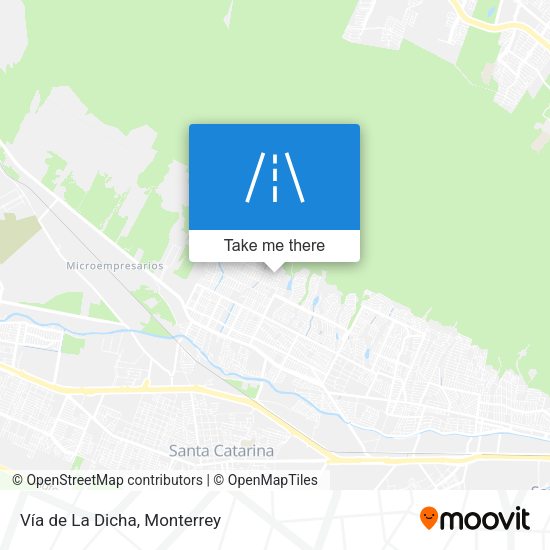 Vía de La Dicha map