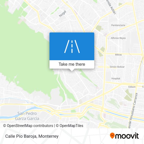 Mapa de Calle Pío Baroja