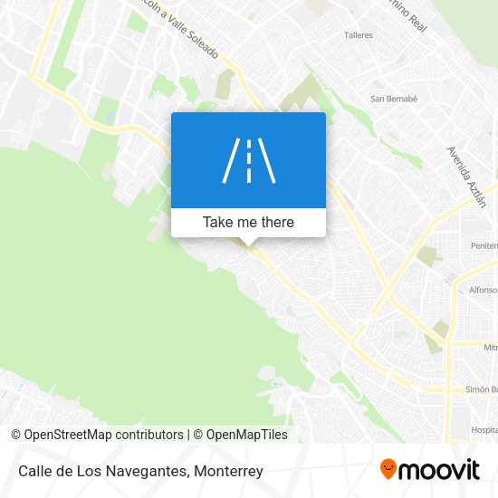 Mapa de Calle de Los Navegantes
