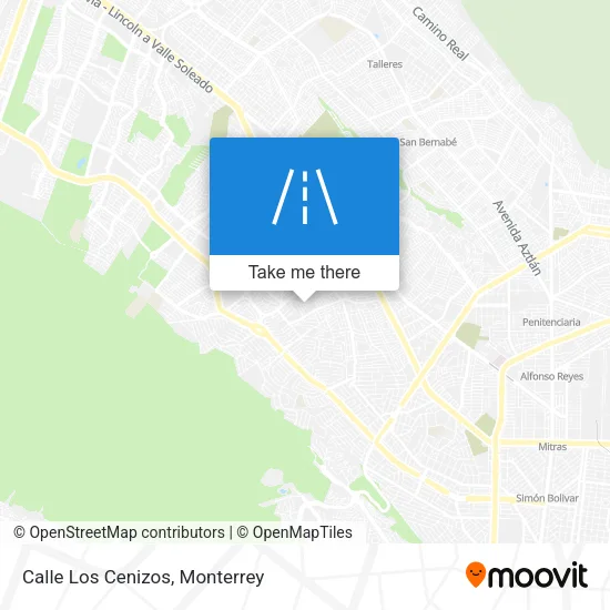 Mapa de Calle Los Cenizos