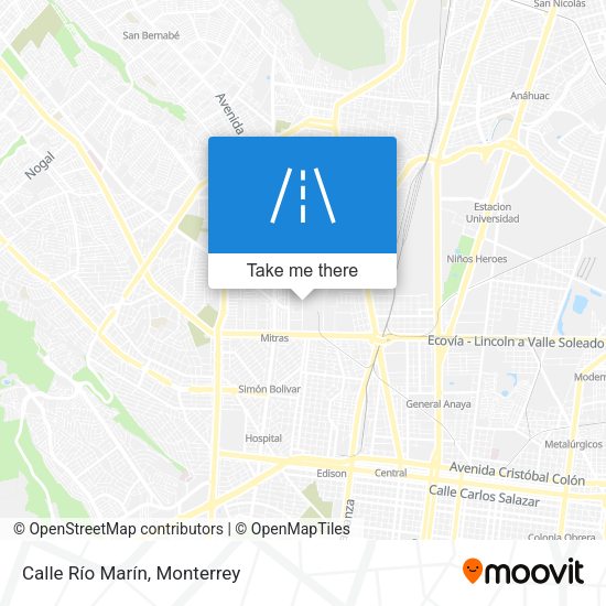 Mapa de Calle Río Marín