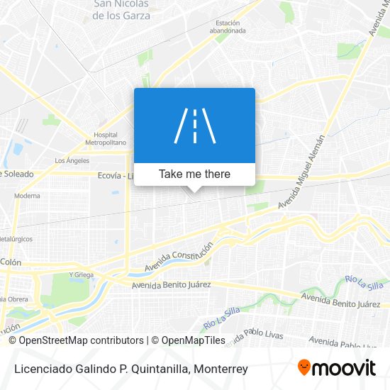 Mapa de Licenciado Galindo P. Quintanilla