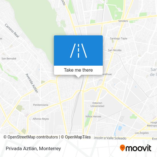 Mapa de Privada Aztlán