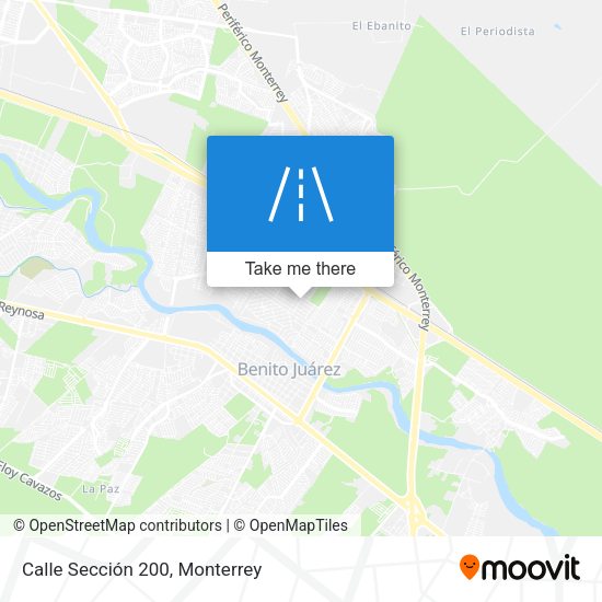 Calle Sección 200 map