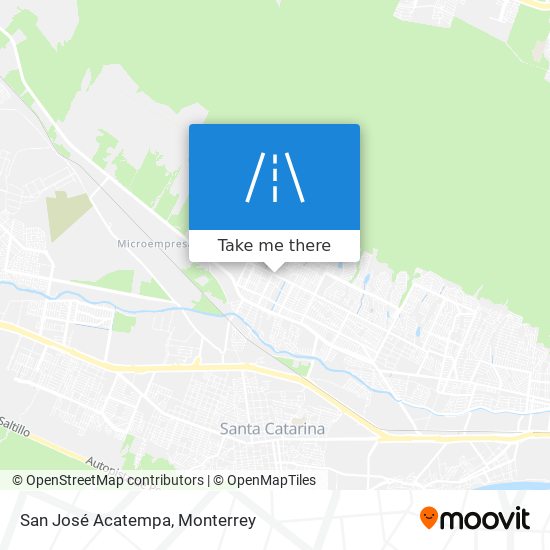 San José Acatempa map