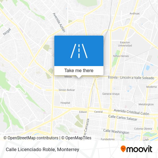 Calle Licenciado Roble map