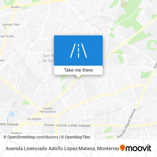 Avenida Licenciado Adolfo López Mateos map