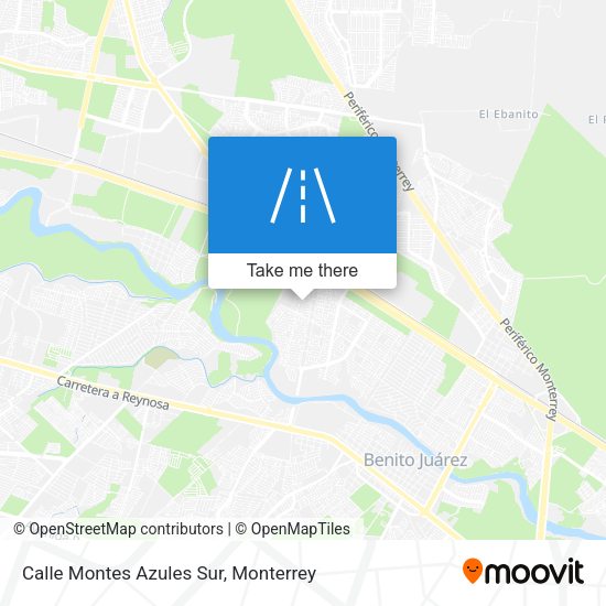 Mapa de Calle Montes Azules Sur
